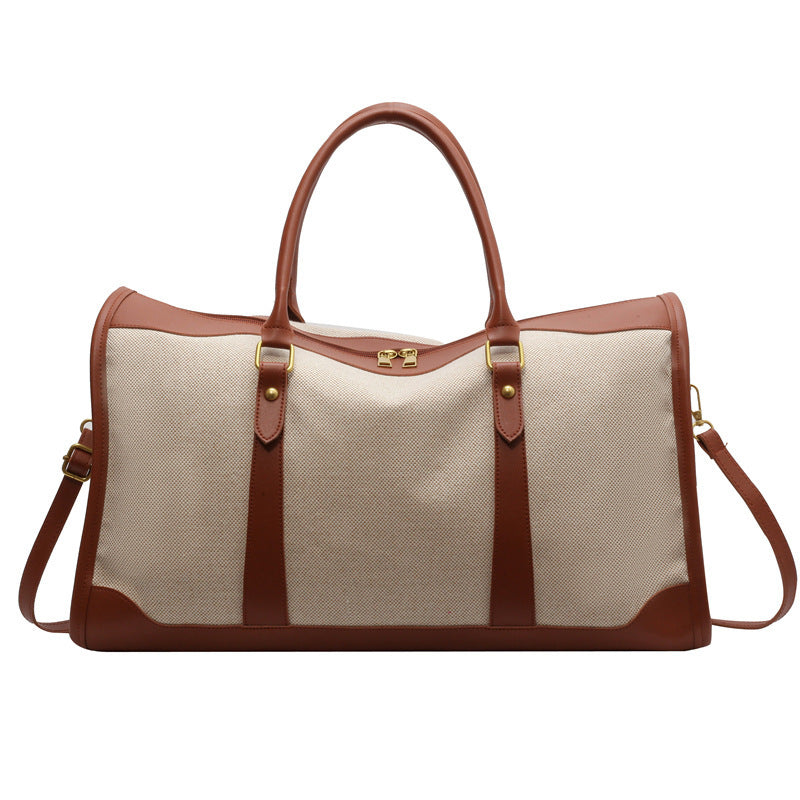 Voyagera™ – Canvas Travel Tote Bag (Large Capacity)