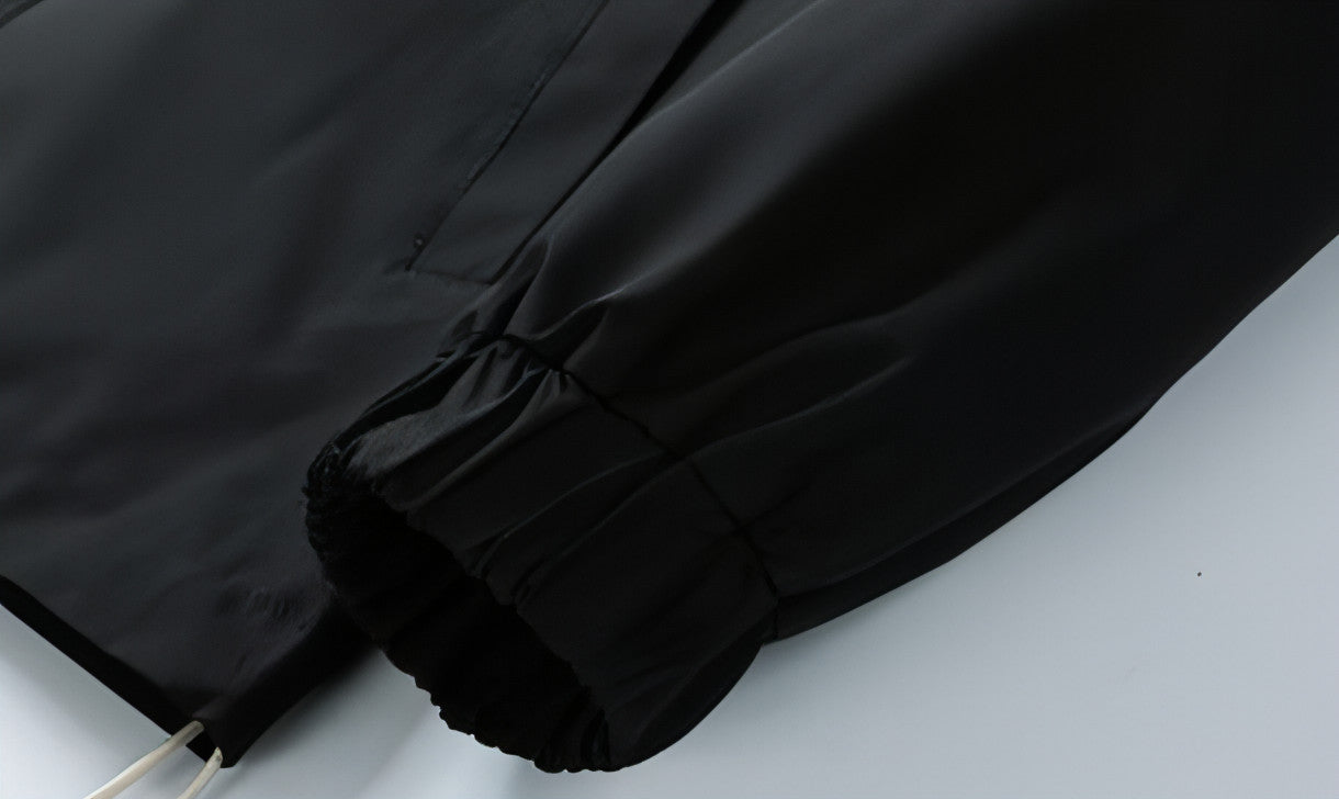 Men's Colorblock Hooded Loose Jacket Coat