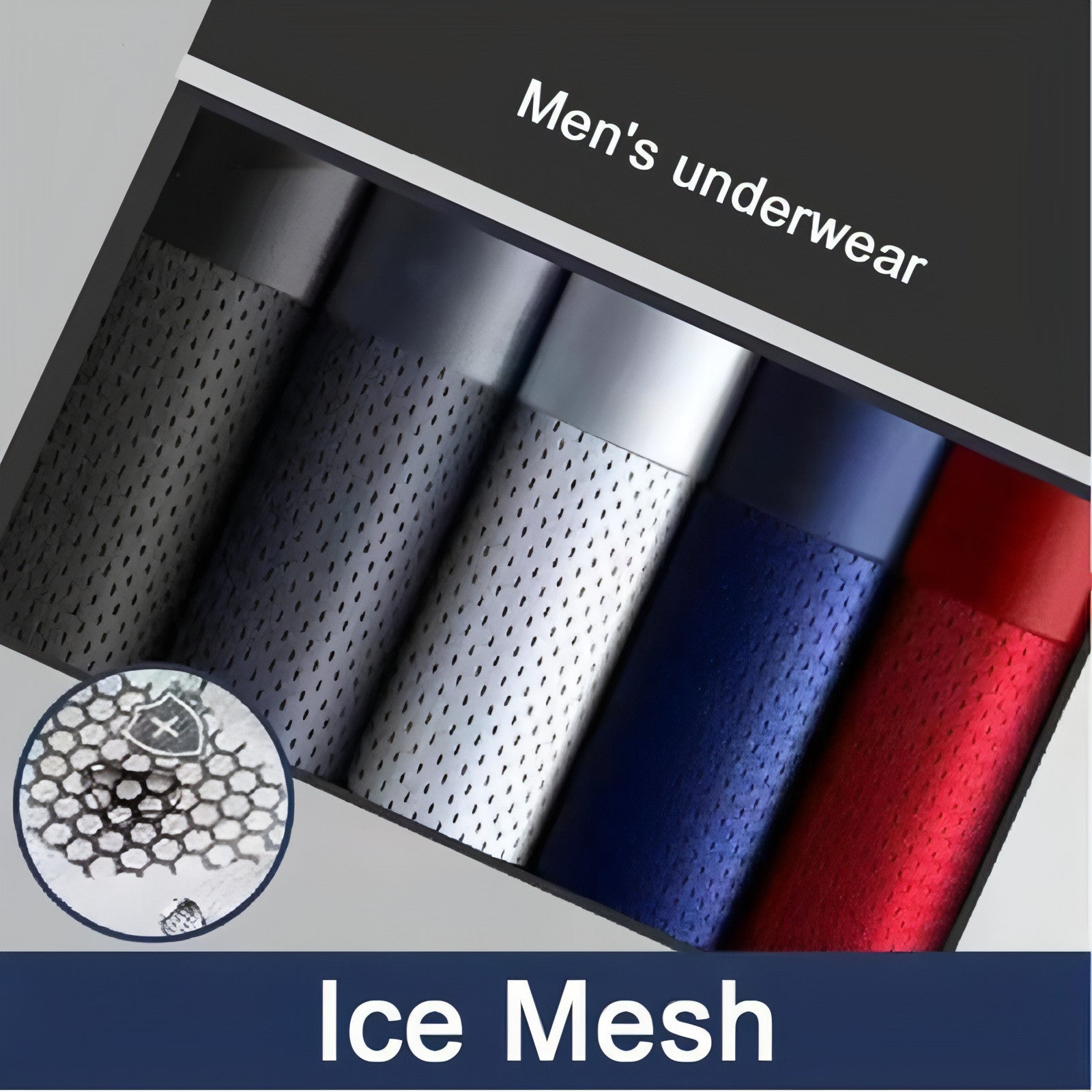 Men's Breathable Mesh Ice Thin Summer Underwear