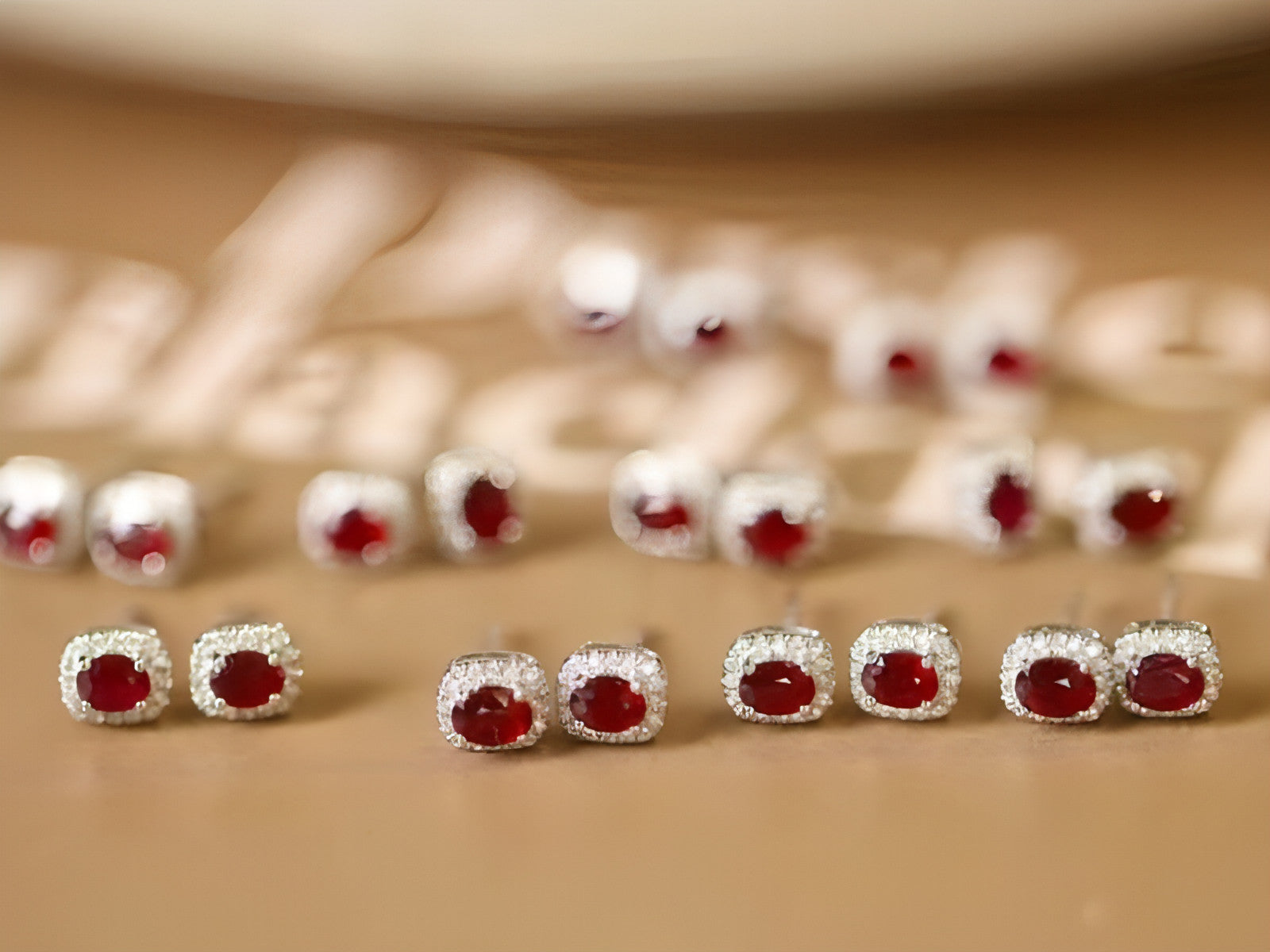 ❤️‍🔥 HF™ – Pigeon Ruby Studs | 18K Royal Edition
