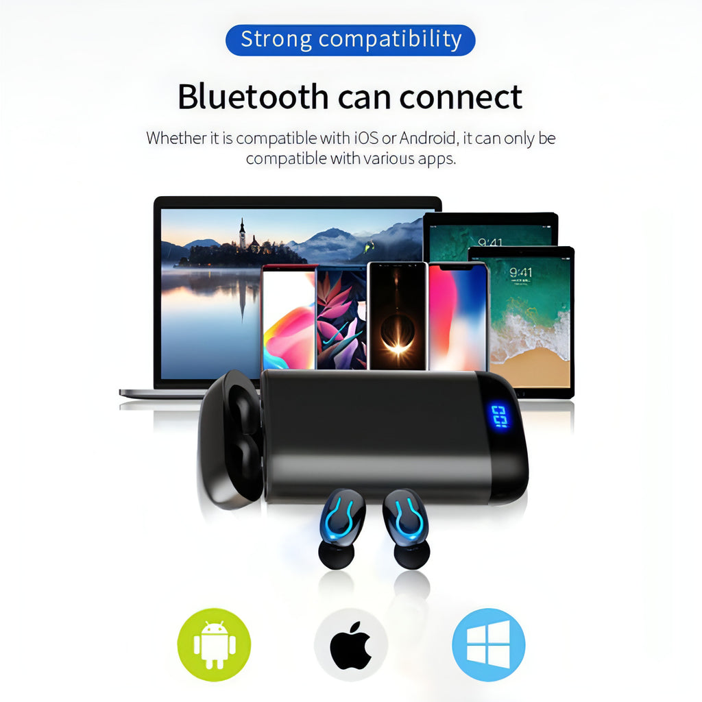 PulseCharge™ TWS Pro – Wireless Headset with Digital Display & Power Bank Case Smart Sound