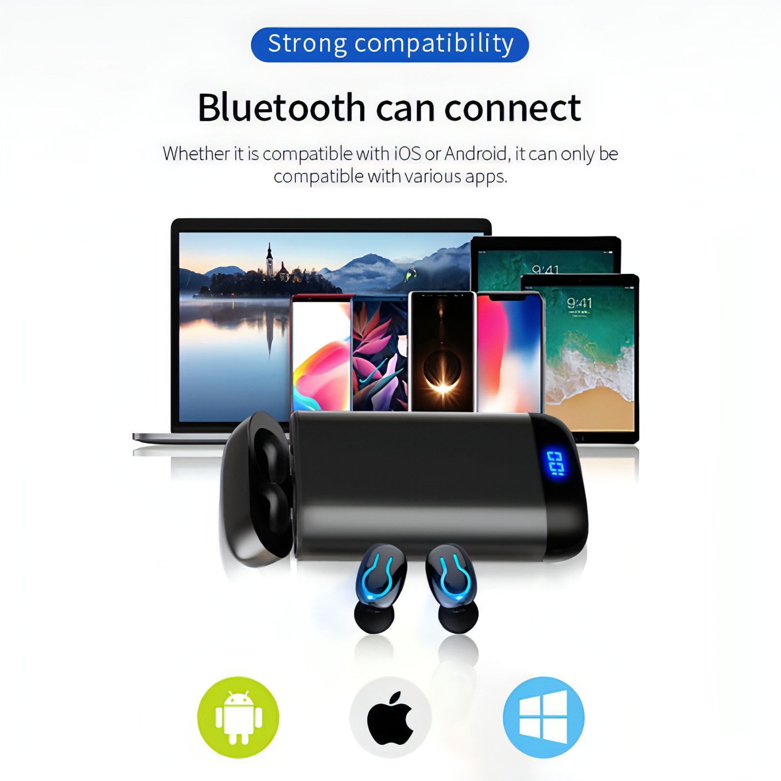 PulseCharge™ TWS Pro – Wireless Headset with Digital Display & Power Bank Case Smart Sound