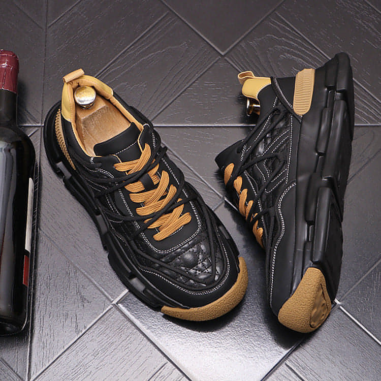 UrbanWalk™ – Colorblock Plush Winter Sneakers for Men