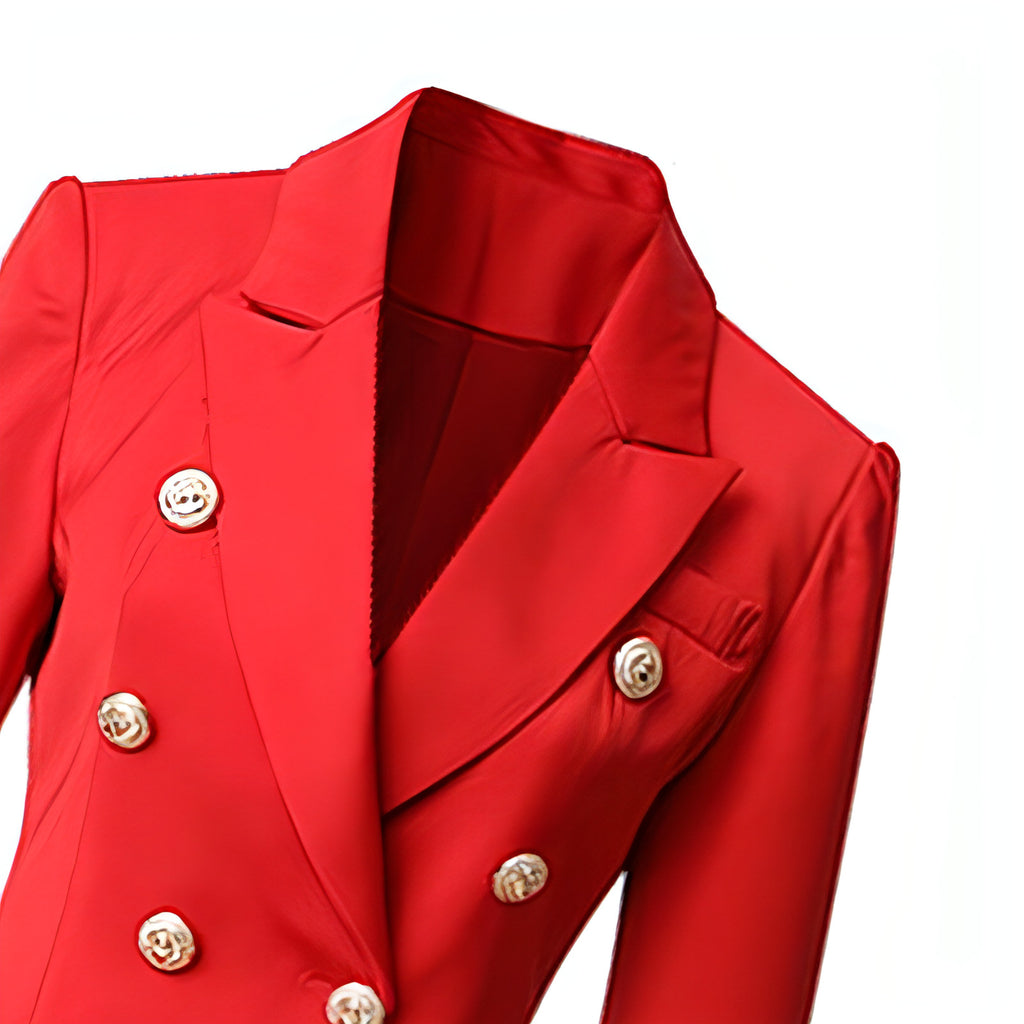 LUXE_EDIT™ – Royal Red Blazer (Princess Diana Tribute Edition)