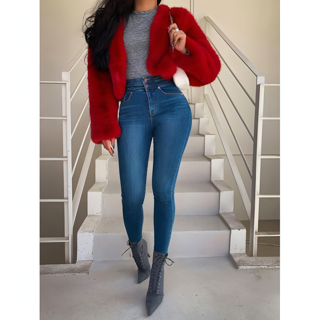 SculptEase™ – High-Waist Sculpt Denim