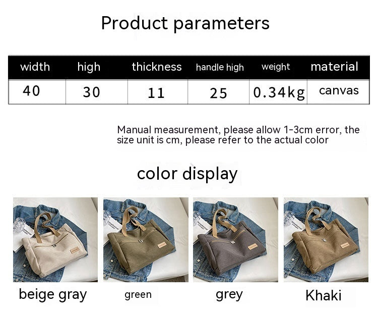 TerraCarry™ – Canvas Utility Tote Bag