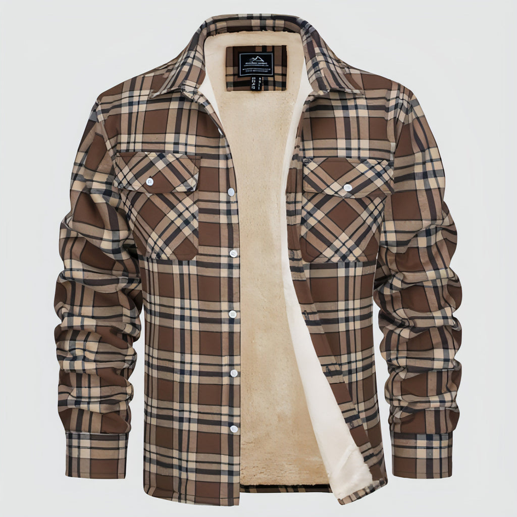 NordTrail™ – Fleece-Lined Lumberjack Shirt Jacket