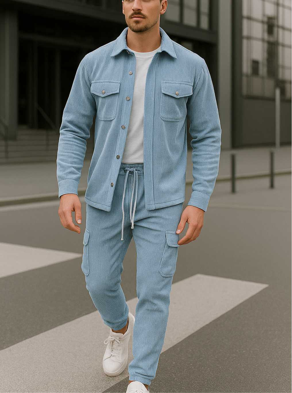 LUXEEDIT™ – Ribbed Street Tracksuit Set