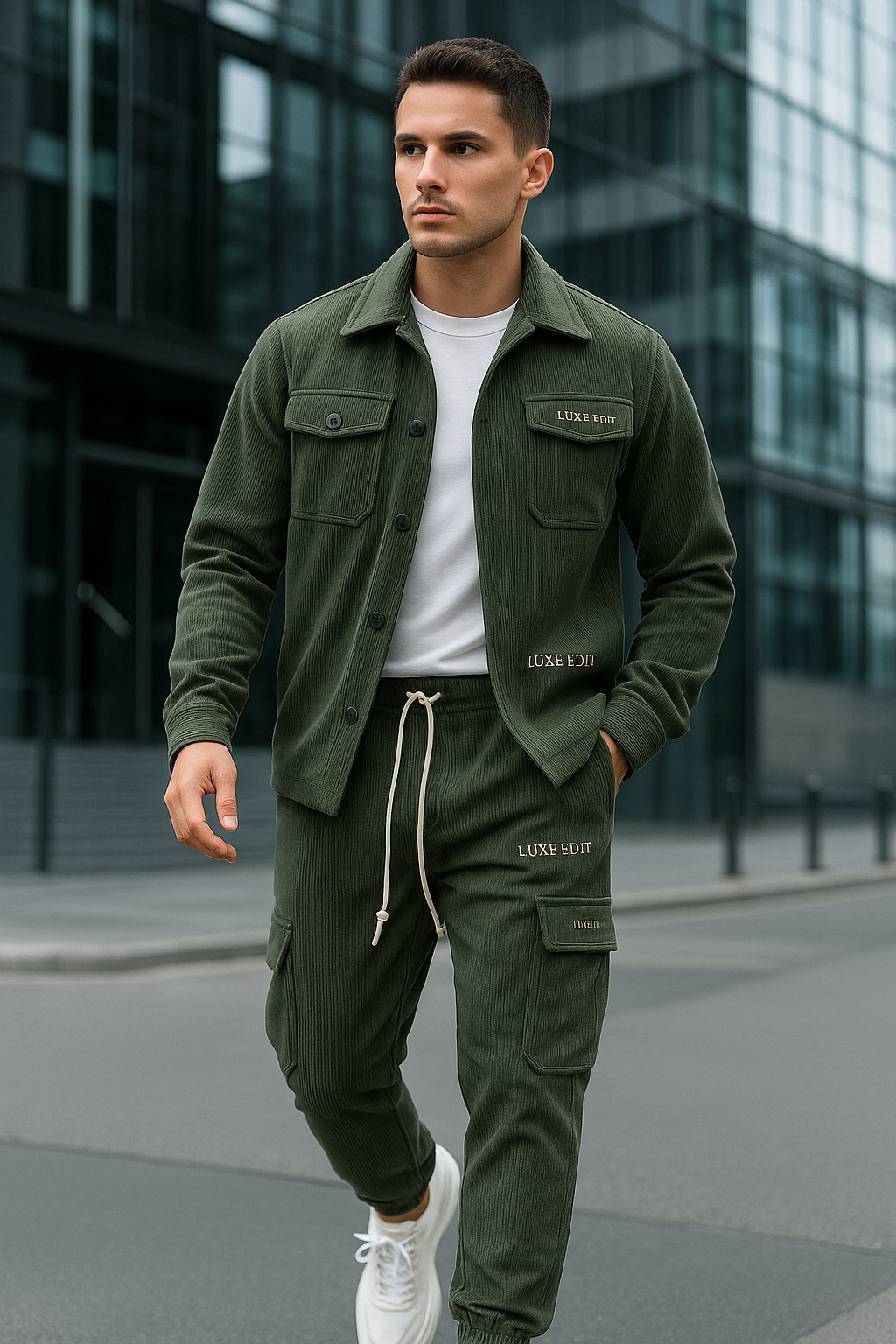 LUXEEDIT™ – Ribbed Street Tracksuit Set