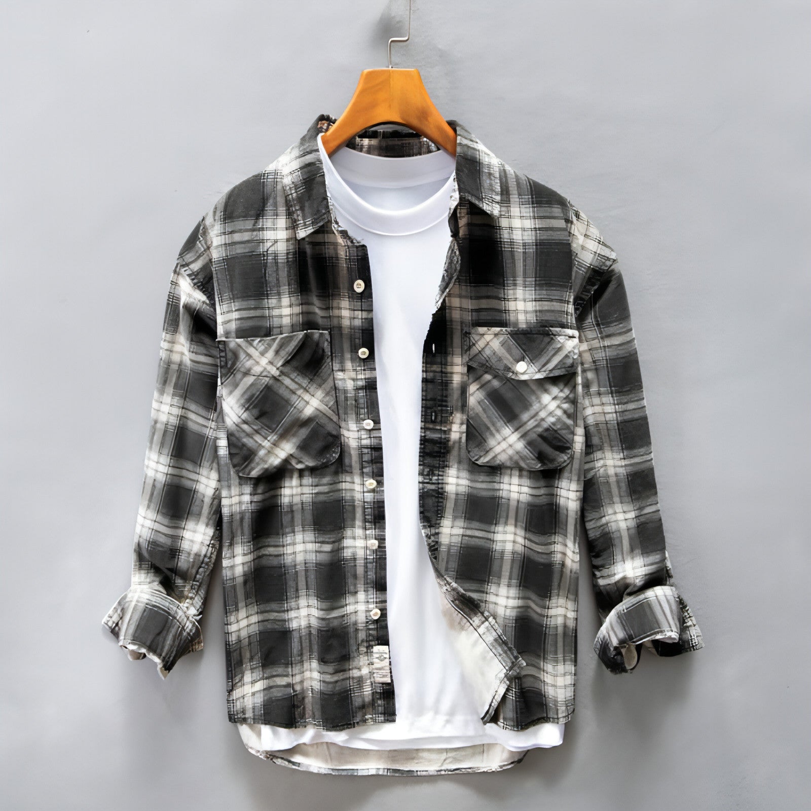PlaidCraft™ – Pure Cotton Check Shirt for Men