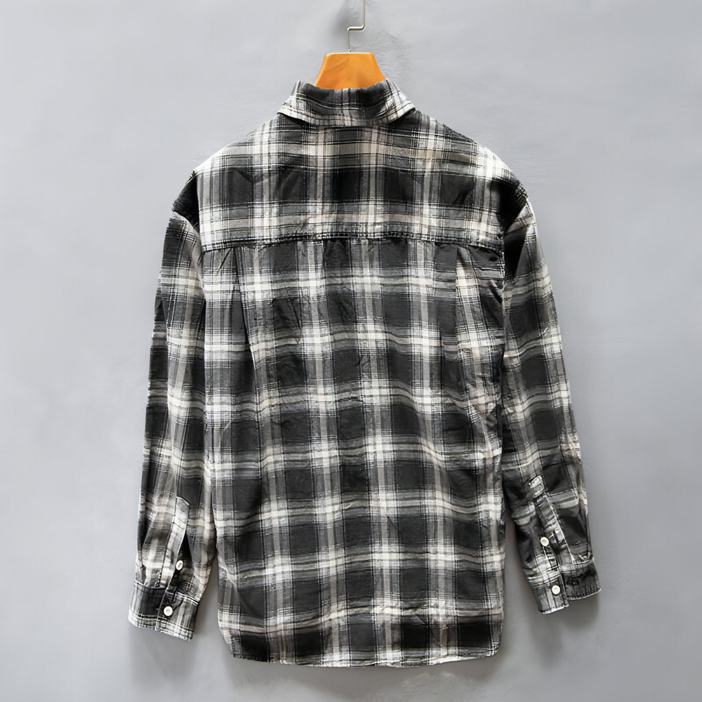 PlaidCraft™ – Pure Cotton Check Shirt for Men