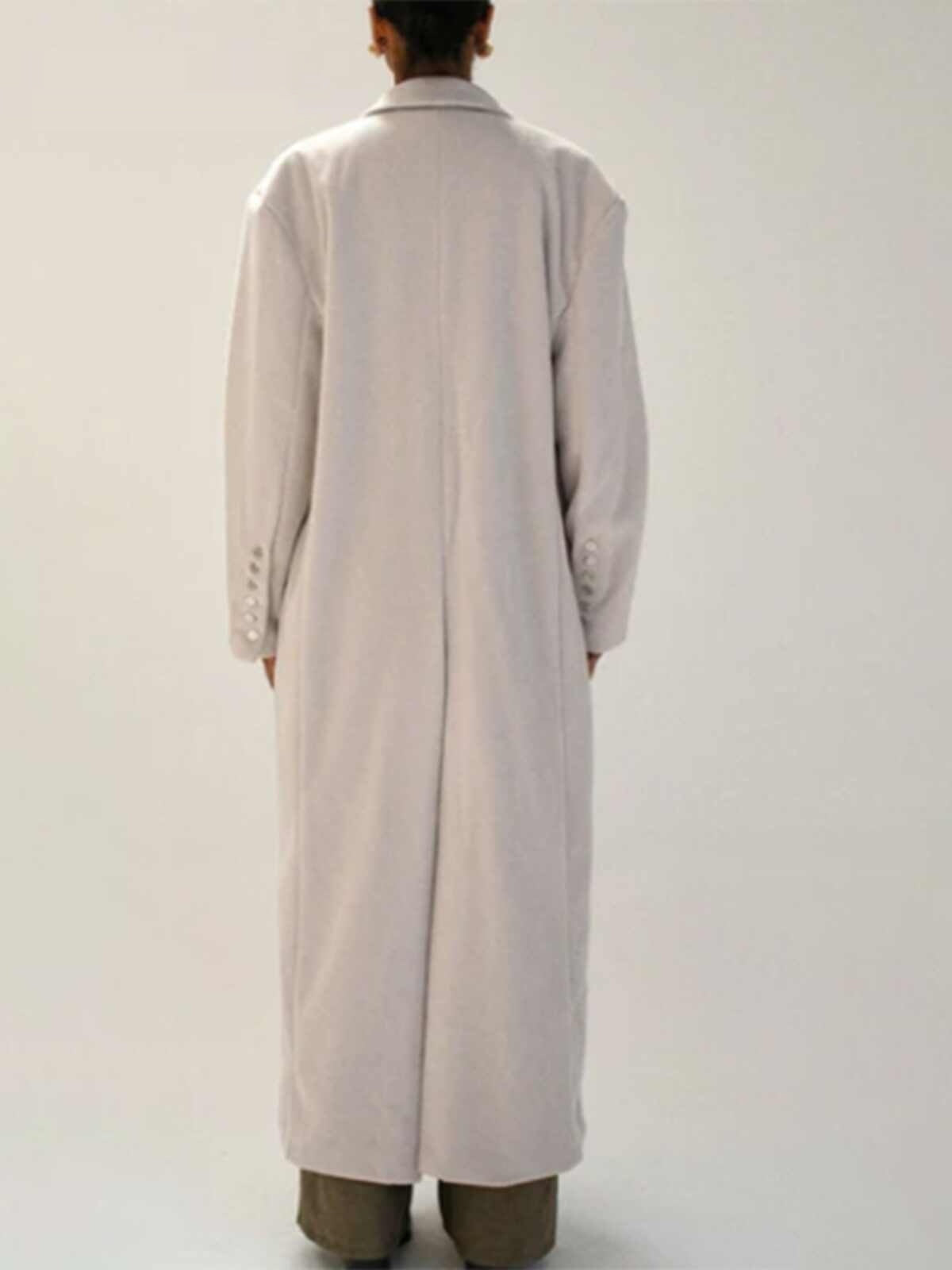 Nerazzurri Wool Padded Shoulder Coat – Timeless Style & Modern Comfort