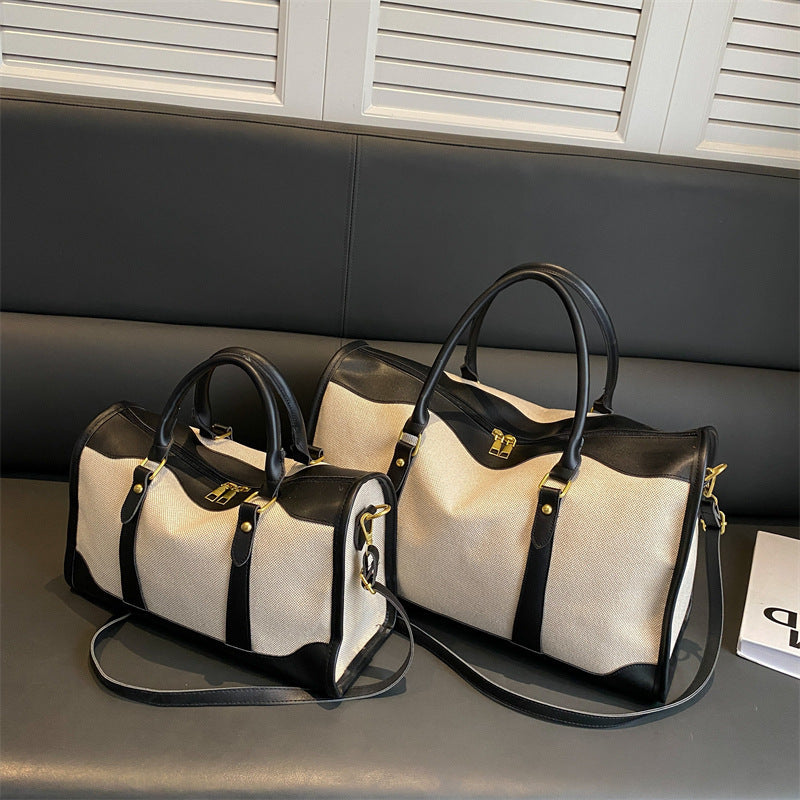 Voyagera™ – Canvas Travel Tote Bag (Large Capacity)