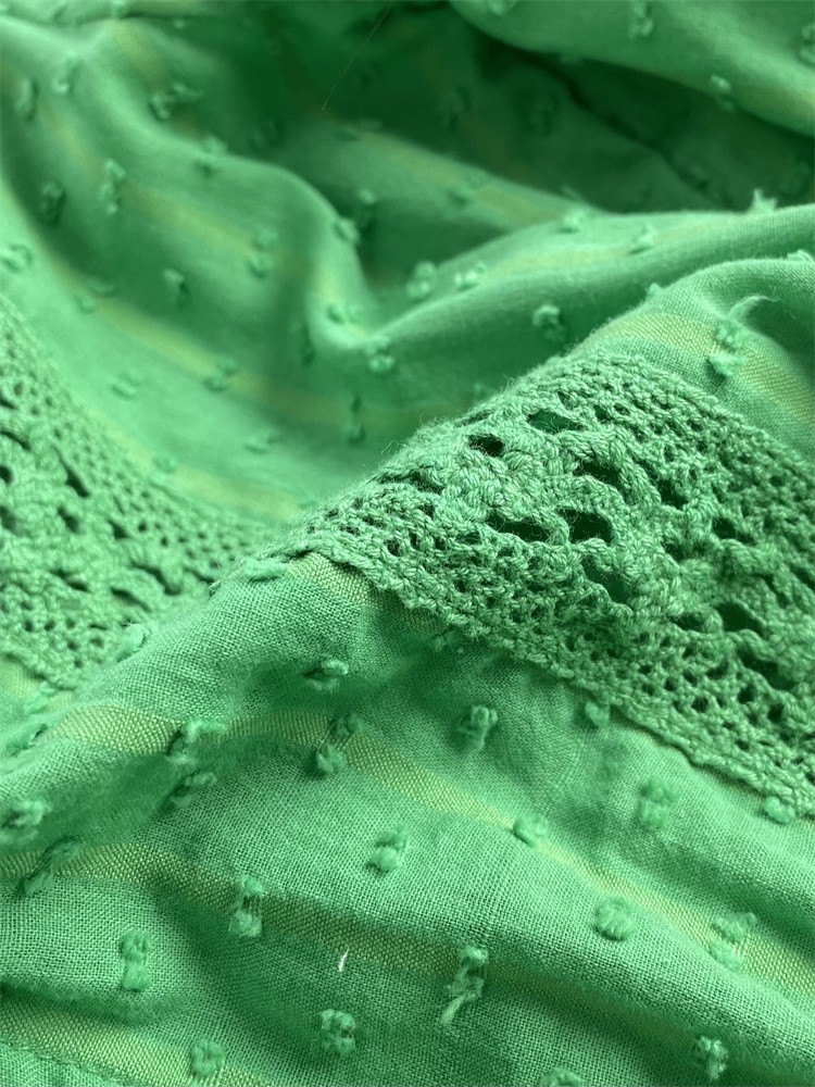 Women's Long Sleeved Jacquard Lace Dress