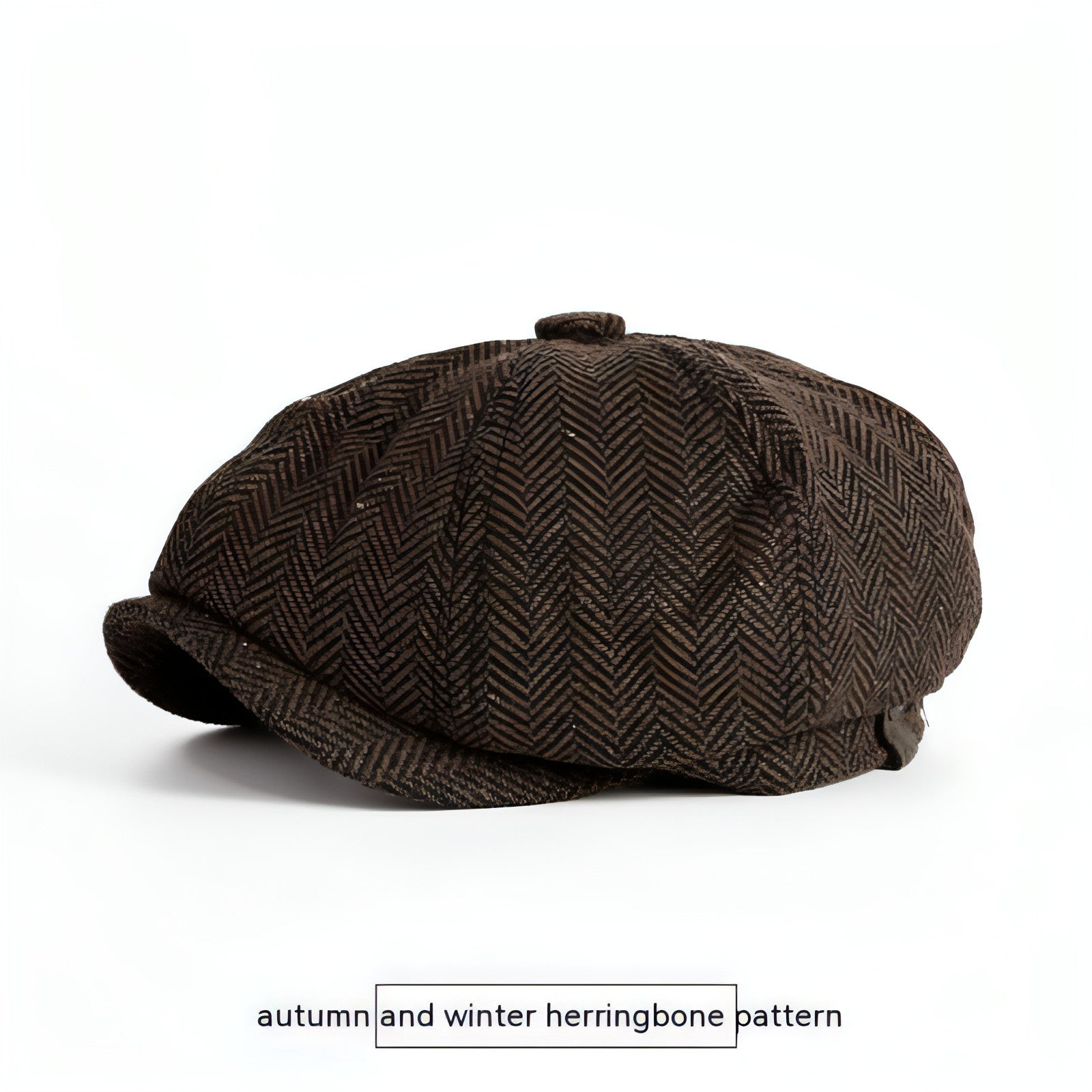A1. Vintage Spring And Autumn Leisure Wool British Octagonal Hat