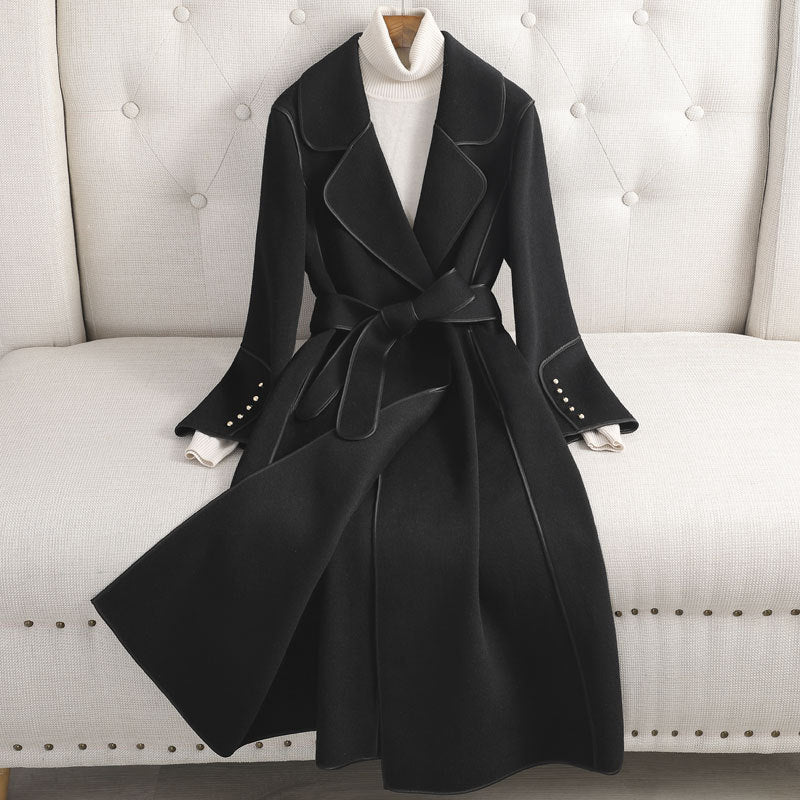 Women's Slim-Fit Wool Overcoat – Timeless Elegance & Comfort