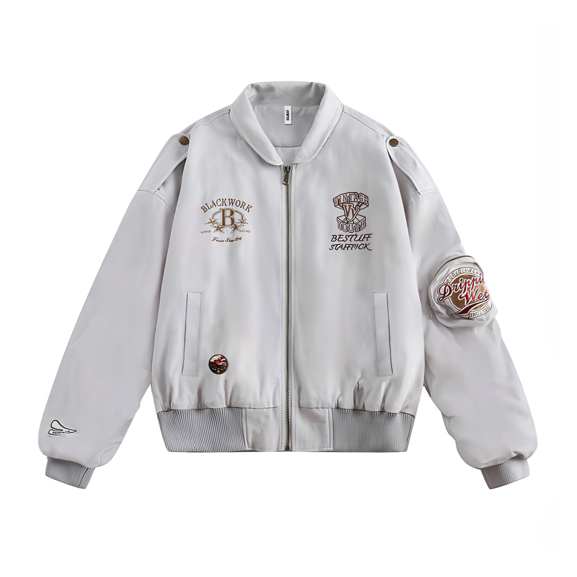 Lapel Baseball Uniform Jacket Men