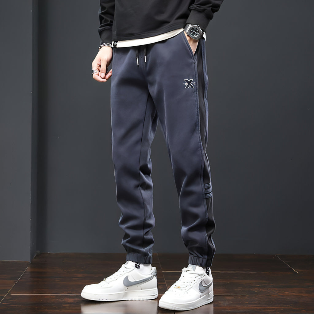 Fleece Lined Padded Warm Keeping Track  Loose Casual (Jeans & Pants)
