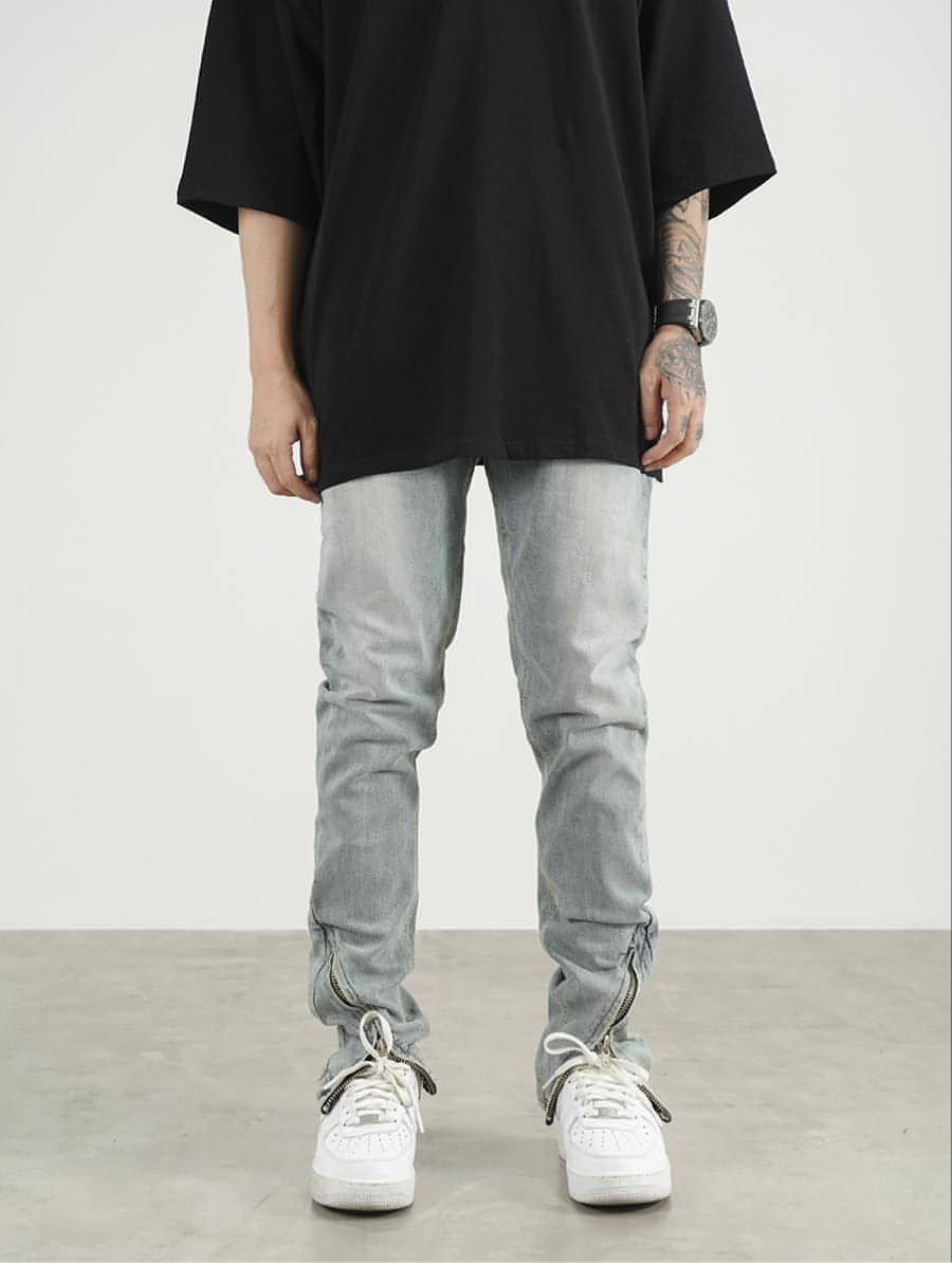 EdgeSplit™ – High Street Slim Jeans with Zipper Hem