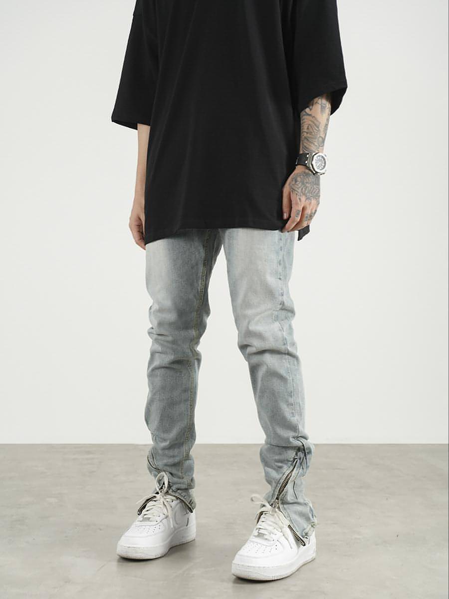 EdgeSplit™ – High Street Slim Jeans with Zipper Hem